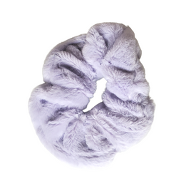 Fluffy Purple Scrunchie