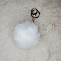 Fluffy Pom Pom Keychain