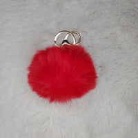 Fluffy Pom Pom Keychain