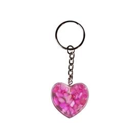 Pink Heart Keychain