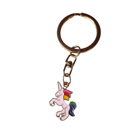 Pink Unicorn Keychain