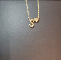 Heart Initial Necklace