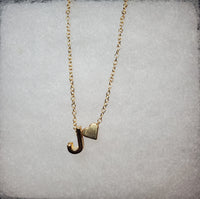 Heart Initial Necklace