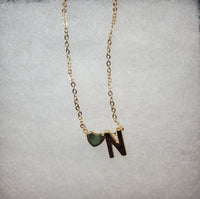 Heart Initial Necklace