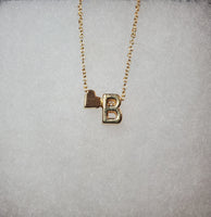 Heart Initial Necklace