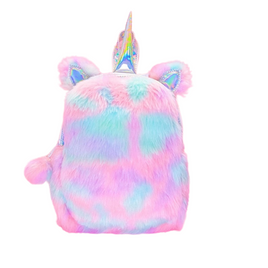 Plush Rainbow Unicorn Backpack